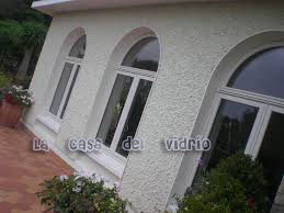 aluminio color blanco  con curva